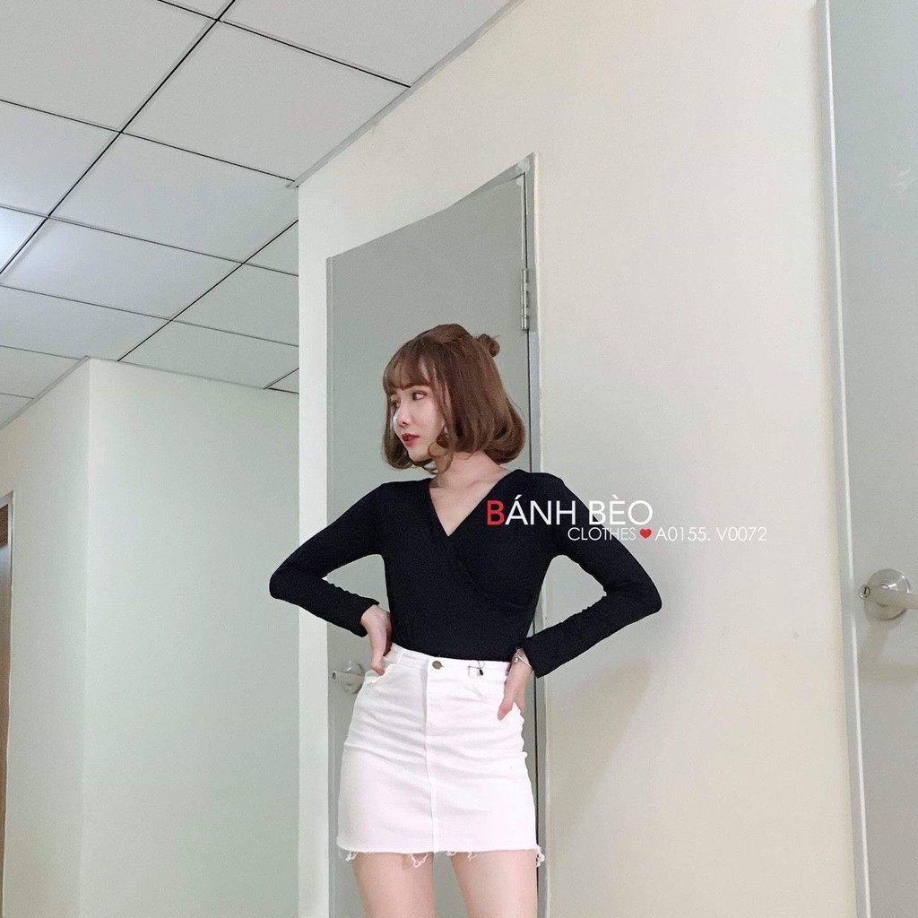 [First Love] 12C15B1 Chân váy ngắn kaki trơn basic vải dày đẹp, đủ size S M L | BigBuy360 - bigbuy360.vn