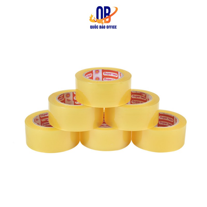 Băng dính 1kg hàng dày đẹp, lõi mỏng 80 Yard - Combo 6 cuộn/ lố