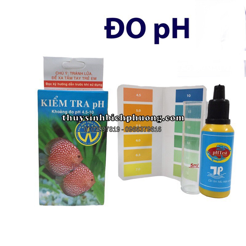 BỘ TEST PH KIỂM TRA CHẤT LƯỢNG NƯỚC HỒ CÁ THUỶ SINH HÀNG VIỆT NAM