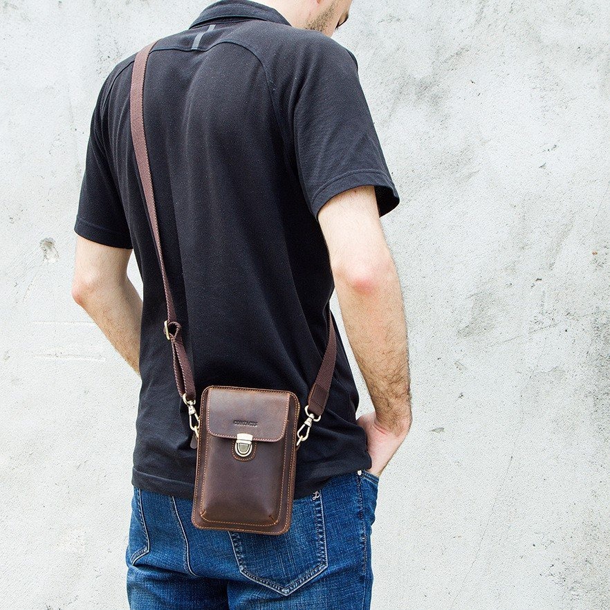 TÚI ĐEO CHÉO ĐEO HÔNG NAM DA NGỰA ĐIÊN RETRO - 1345829