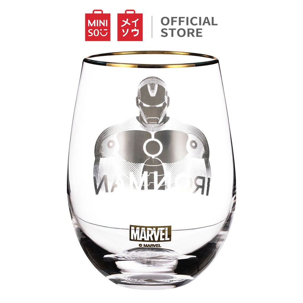 Cốc thủy tinh 535ML -Miniso x Marvel Collection Glass