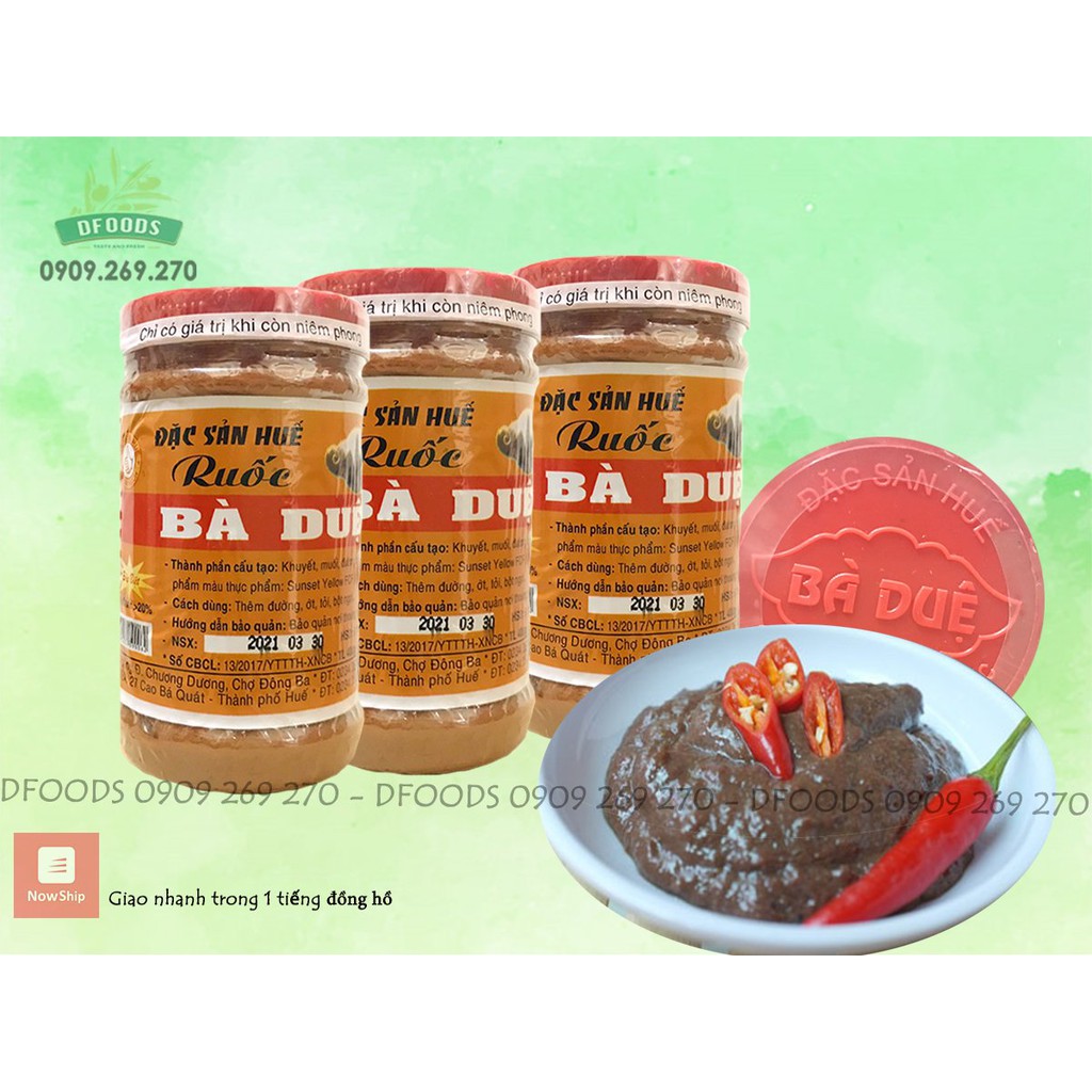 Mắm Ruốc Huế Bà Duệ 400g chính gốc