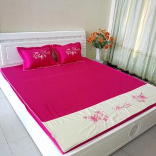 COMBO GA GỐI SATIN 100% COTTON MÀU HỒNG [MIỄN PHÍ VẬN CHUYỂN]