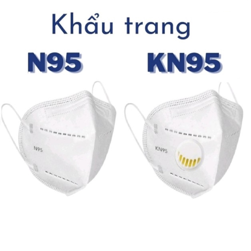 Khẩu trang KN95, N95, Có Van - Không Van Thở - 5 Lớp Kháng Khuẩn , Chống Bụi Mịn Cao Cấp