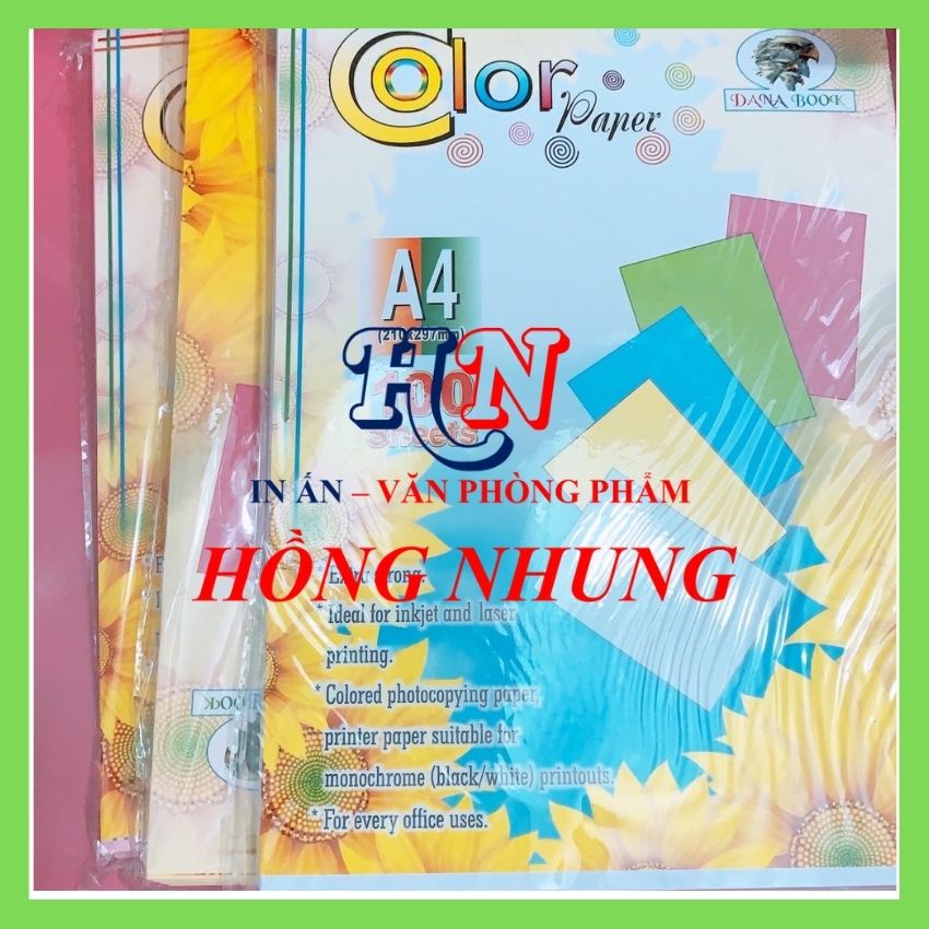 Bìa Thái A4, Xấp 100 Tờ, Định Lượng 180 gsm, giúp bạn in ấn, photo, Trang Trí