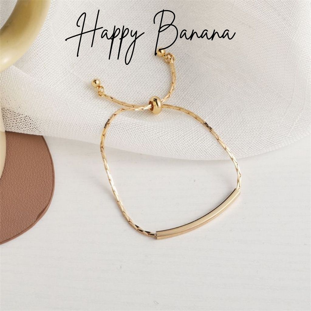 Vòng Tay Nữ, Lắc Tay Gold Bar Happybanana.accessories