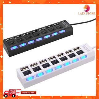 [ Freeship Đơn 99k Toàn Quốc ] Hub chia USB 7 cổng có công tắc + đèn led báo