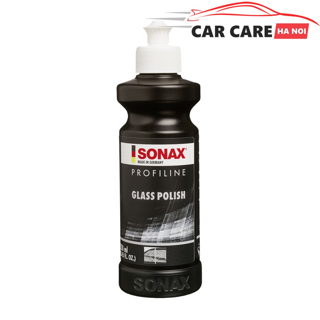 Dung dịch đánh bóng xóa xước kính Sonax ProfiLine Glass polish 250ml (Dùng Máy)