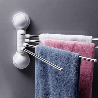 Giá treo khăn mặt dán tường, gIá treo giẻ xoay 180 độ