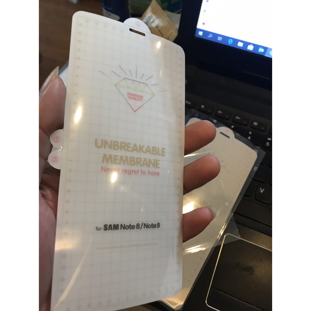 Dán cường lực PPF full màn cho samsung Note 8 Note 9
