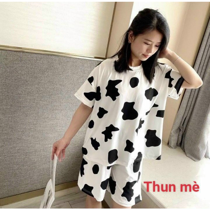 SET Quần Áo BÒ SỮA Đủ size Unisex dành cho nam nữ Đều Mặc Được Đồ Bộ Mặc Nhà Tay Lỡ siêu Hot Trend, Phong Cách, Cá Tính