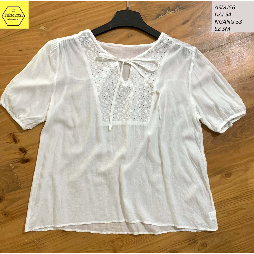ASM156 Áo sơ mi trắng kiểu form dáng Hàn quốc trẻ trung hàng 2hand TIEM2021