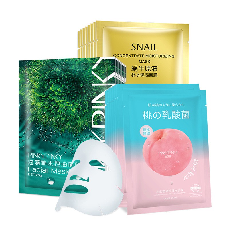 Mặt Nạ Sữa Chua Đào/ Tảo Biển/ Cam Đỏ Pinky Pinky