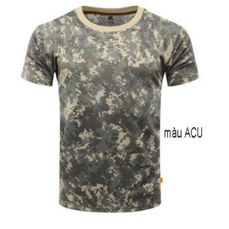 Áo thun họa tiết camouflage, áo thun rằn ri, áo phông nam camo hoạt tiết ngụy trang rừng .