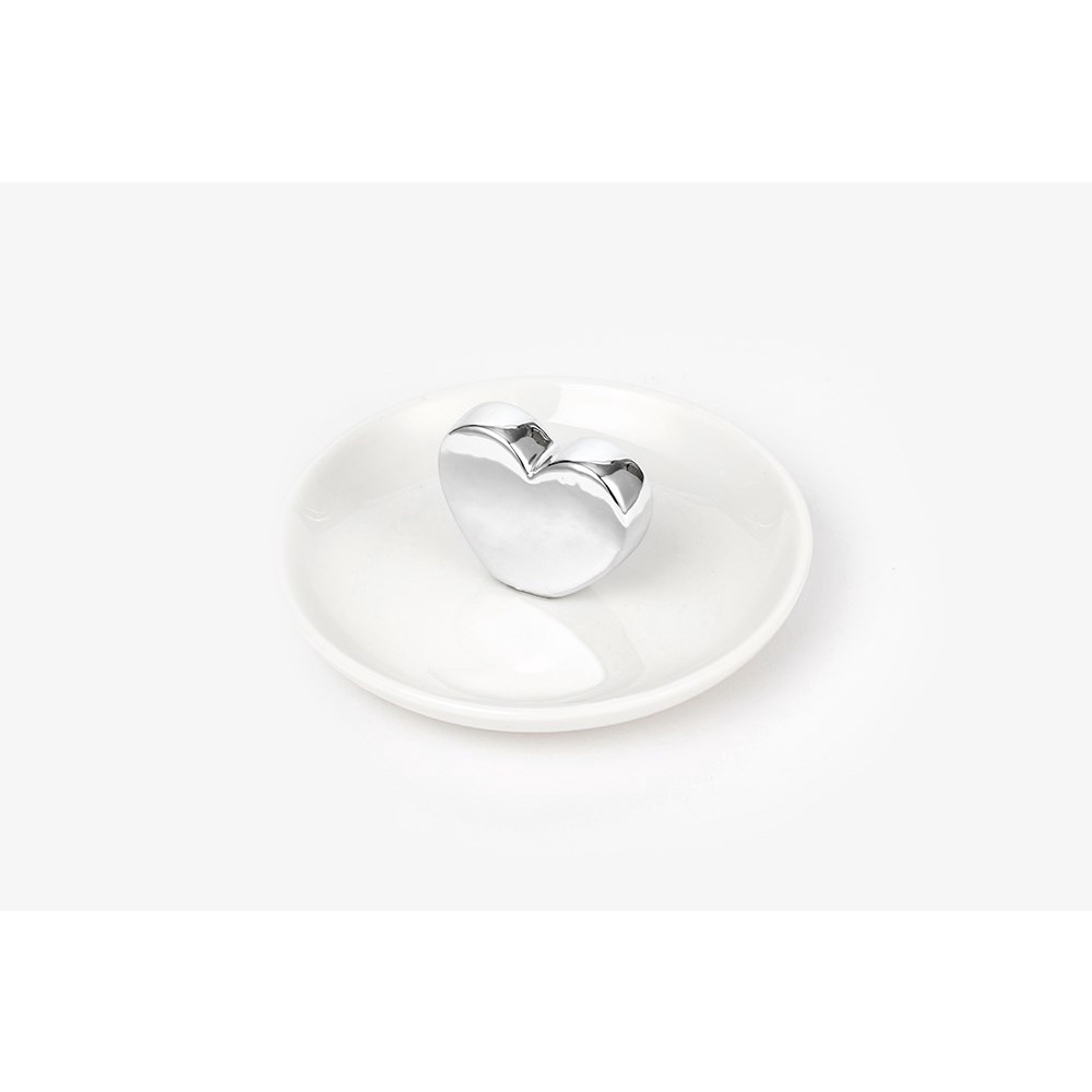 Khay Đựng Trang Sức Phụ Kiện ARTBOX Hàn Quốc Thiết Kế Trái Tim (Màu Bạc)