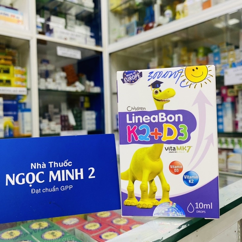 ✅ LINEABON K2+D3 Cung cấp VITAMIN cho bé Chai 10ml Vitamin D3 K2