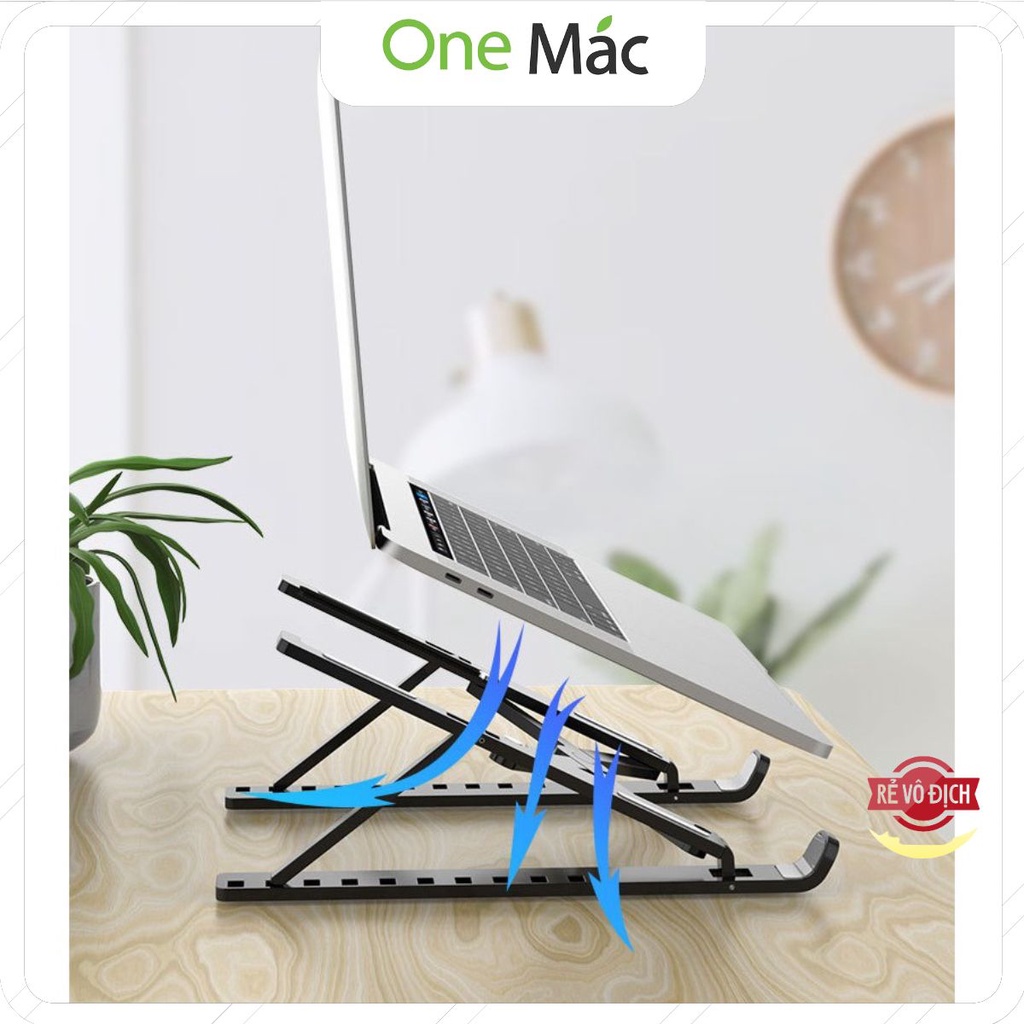 Giá Đỡ Kê Tản Nhiệt Macbook, Laptop, iPad Điều Chỉnh Độ Cao, Bằng Nhựa ABS Chắc Chắn.