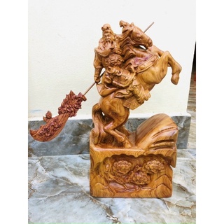 Tượng quan công cưỡi ngựa 40cm