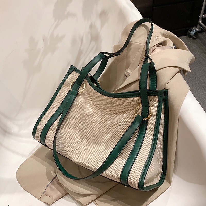 Túi xách IELGY vải canvas sức chứa lớn thời trang cho nữ