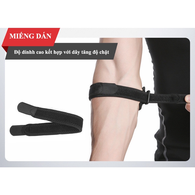 Đai bó khuỷu tay Aolikes AL 7949 có đệm hơi silicone, băng quấn bảo vệ bắp cánh tay bó ống chơi thể thao gym - bán sỉ