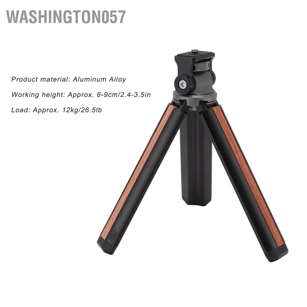 Có thể bán buôn Giá đỡ ba chân mini hợp kim nhôm có đầu bi lăn nhỏ gọn dành cho quay vlog selfie washington057 Hàng giao ngay