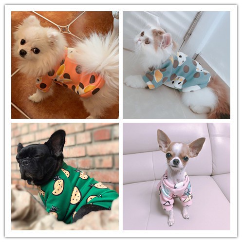 MASTI Áo sơ mi hoạ tiết hoạt hình dễ thương dành cho thú cưng LI0194