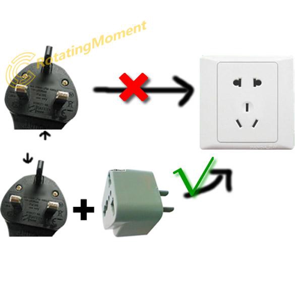 Chuôi cắm điện AC gắn tường chuyển đổi phích cắm kiểu UK sang US độc đáo tiện dụng mang theo du lịch | BigBuy360 - bigbuy360.vn