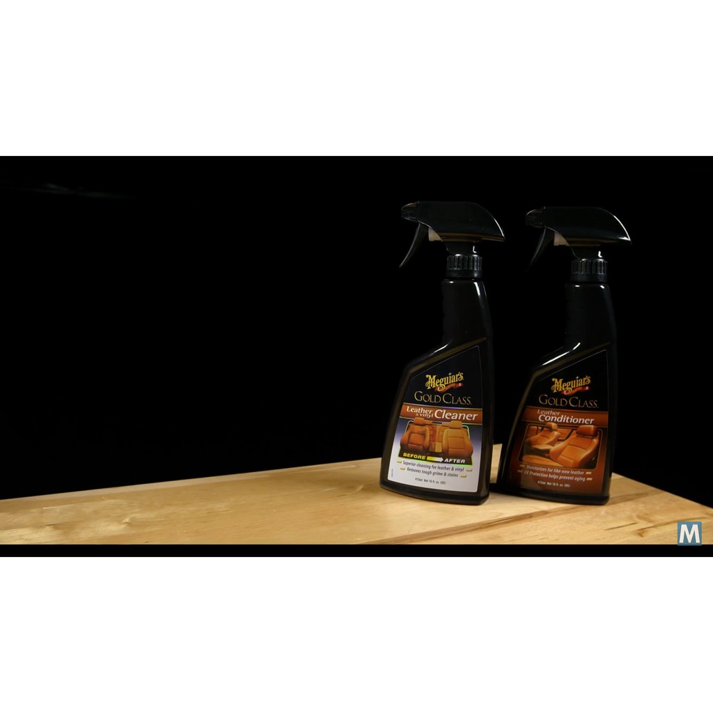 Meguiar's Sản phẩm làm sạch da và vinyl dòng Gold Class - Leather &amp; Vinyl Cleaner - G18516, 473ml