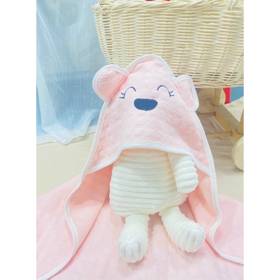 Chăn ủ cho bé - ủ choàng cho bé sơ sinh Oh Baby cao cấp