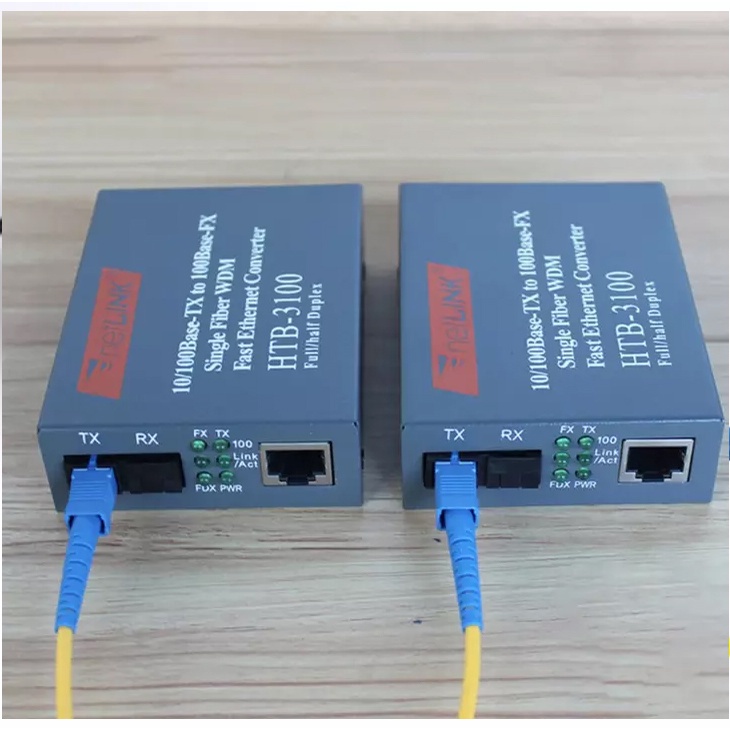 Cặp Converter Quang Netlink 3100 AB Nguồn To cao cấp