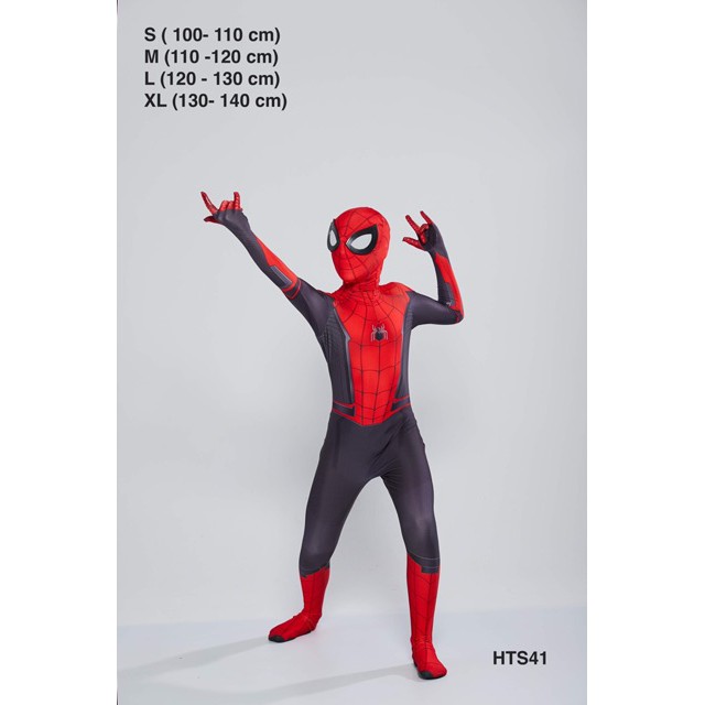 Trang phục hoá trang cho bé bộ hoá trang Người Nhện Spiderman đỏ. HTS41  [ SẢN PHẨM HOT ]