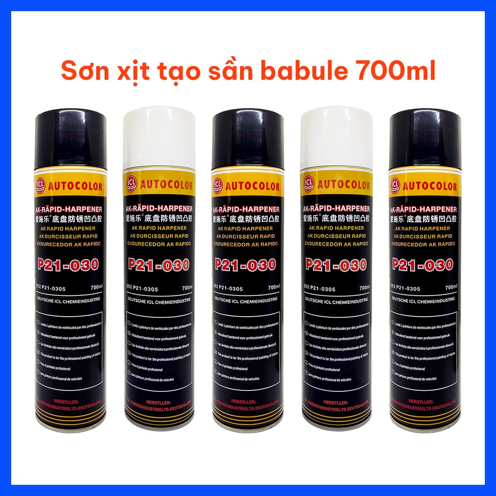 Sơn tạo sần xịt lên babule hoặc xịt gầm xe Autocolor P21-030 700ml