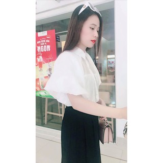 Áo kiểu sơ mi tay lỡ thời trang-AHV004