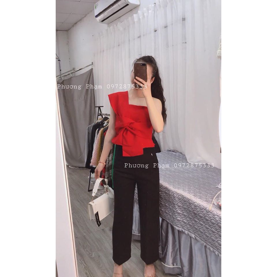 Áo lụa chéo cách điệu (ảnh thật, video) | BigBuy360 - bigbuy360.vn