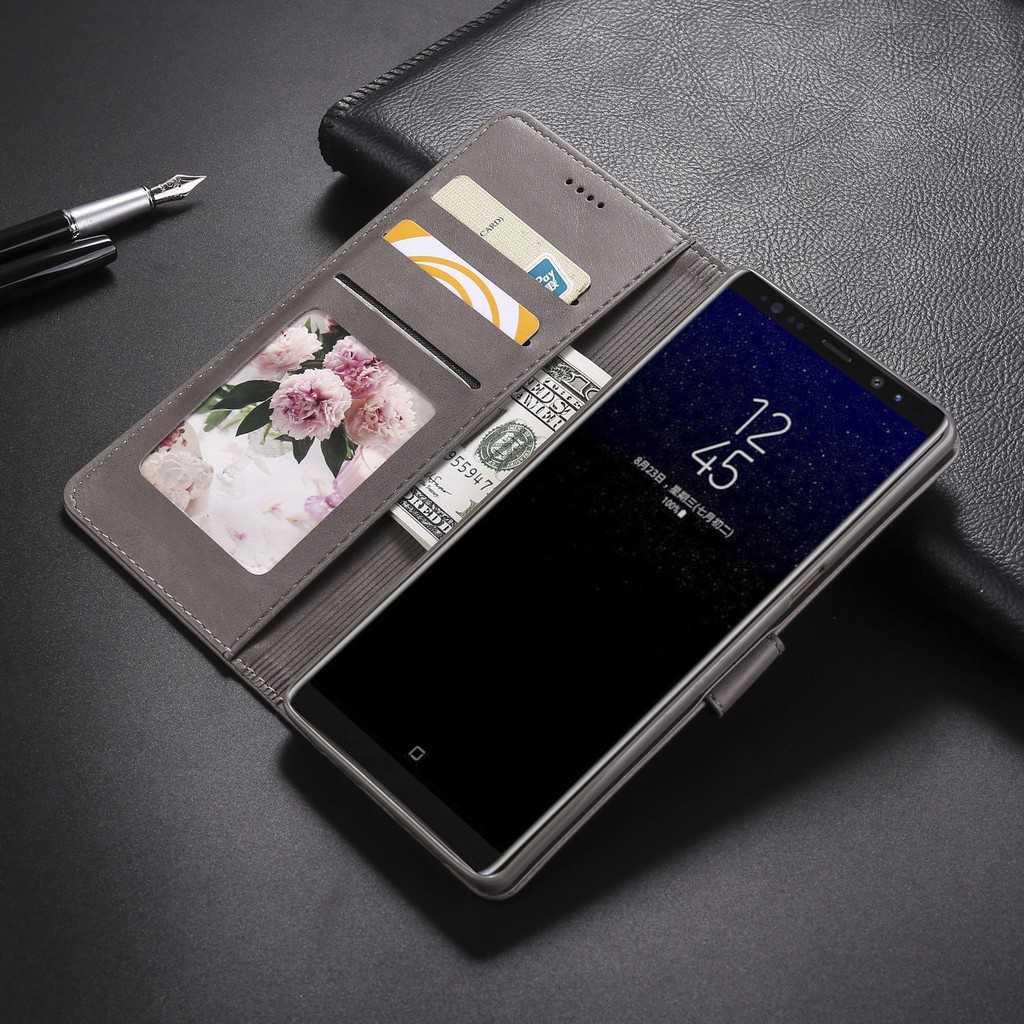 Ốp lưng da PU kèm ngăn đựng thẻ dành cho điện thoại Samsung Galaxy S6 S6edge S7 S8 S9+ S7edge | BigBuy360 - bigbuy360.vn