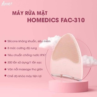 Máy rửa mặt Homedics 𝗛𝗼𝗠𝗲𝗱𝗶𝗰𝘀 𝗕𝗹𝗼𝘀𝘀𝗼𝗺 𝗙𝗔𝗖-𝟯𝟭𝟬