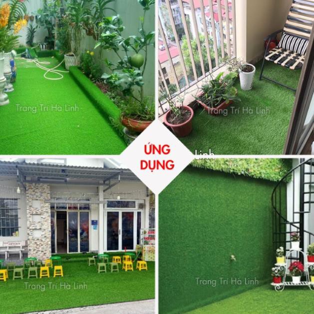 [BÁN CHẠY] Thảm Cỏ Nhân Tạo Giá Rẻ 2cm Hàng Chuẩn Trang Trí Sân Vườn, Treo Dán Tường, Trong Nhà