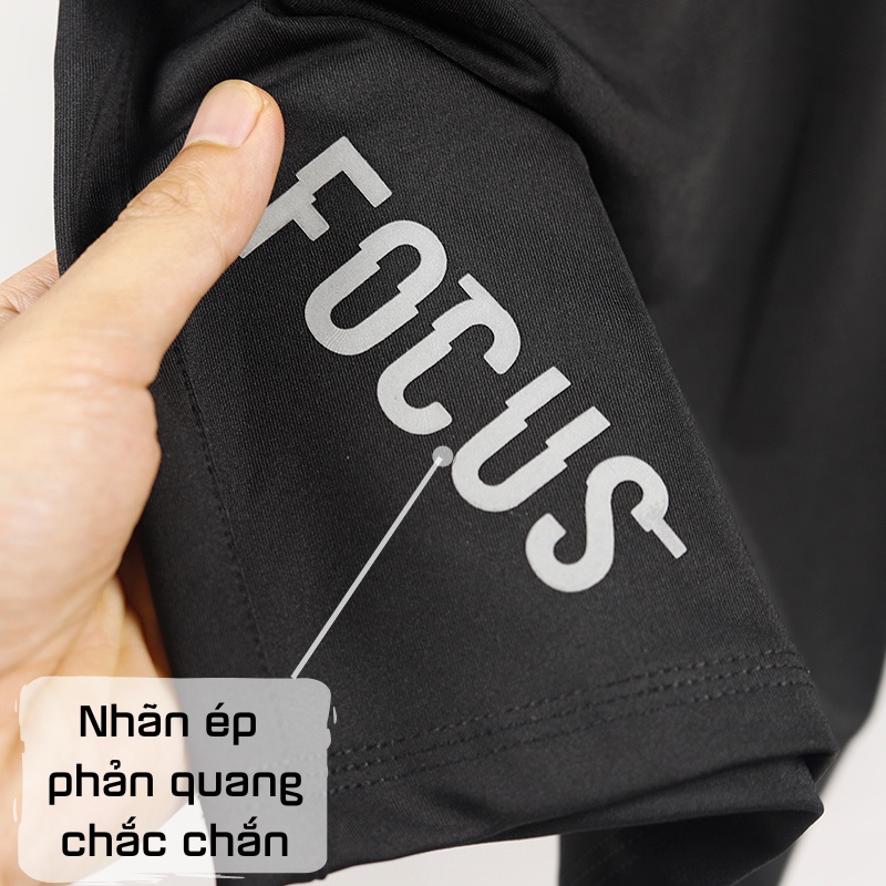 Quần đùi nam thể thao Ajeka Focus, chất thun co giãn 4 chiều mặc cực mát, cực thoãi mái