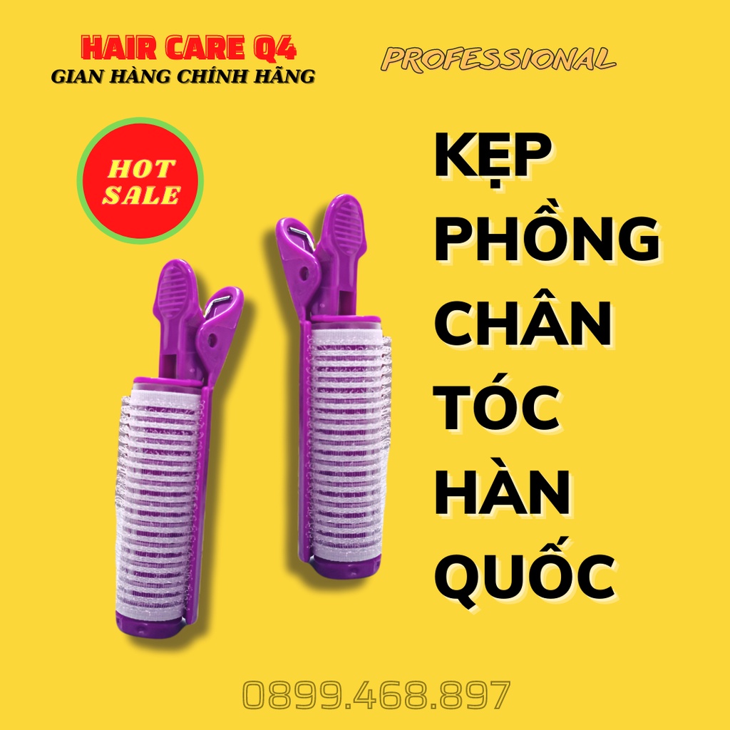 KẸP PHỒNG CHÂN TÓC TỰ NHIÊN KHÔNG DÙNG NHIỆT - HAIR CARE Q4