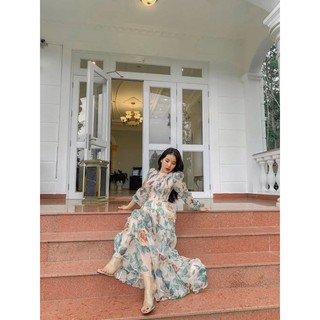 ĐẦM HOA DÁNG DÀI