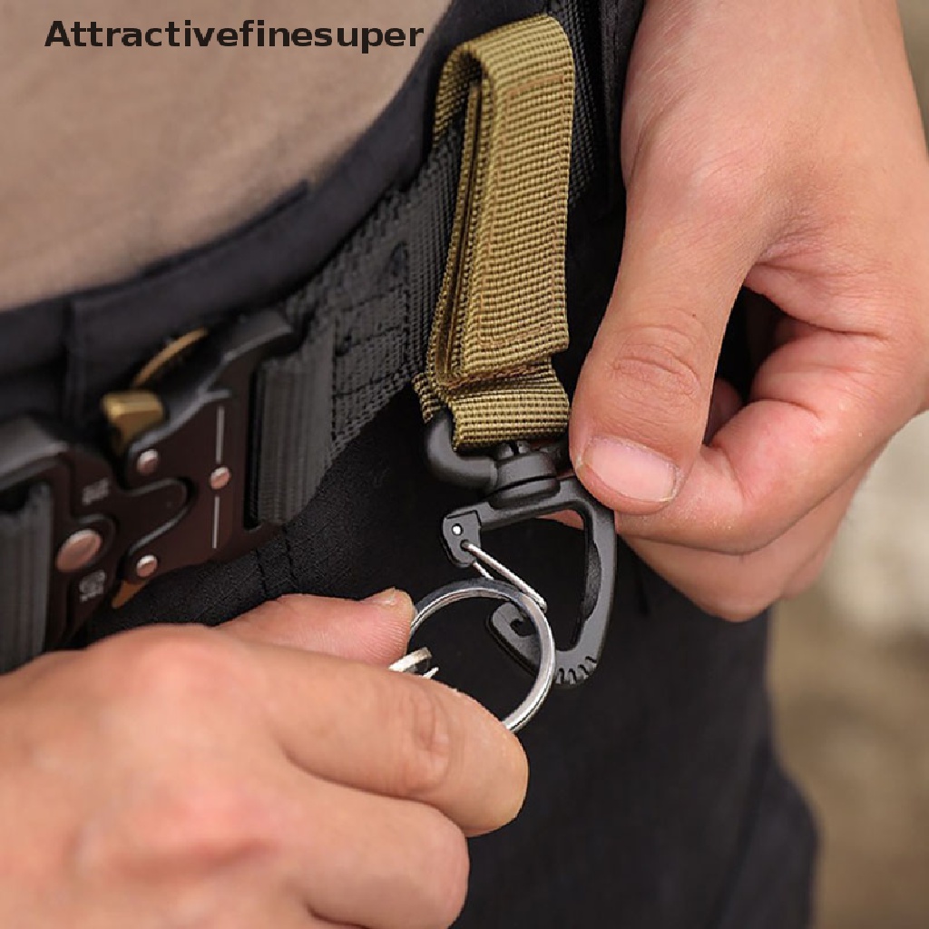 ASVN Outdoor Carabiner Nylon Tactical Backpack Key Hook Buckle System Buckle Hanging .