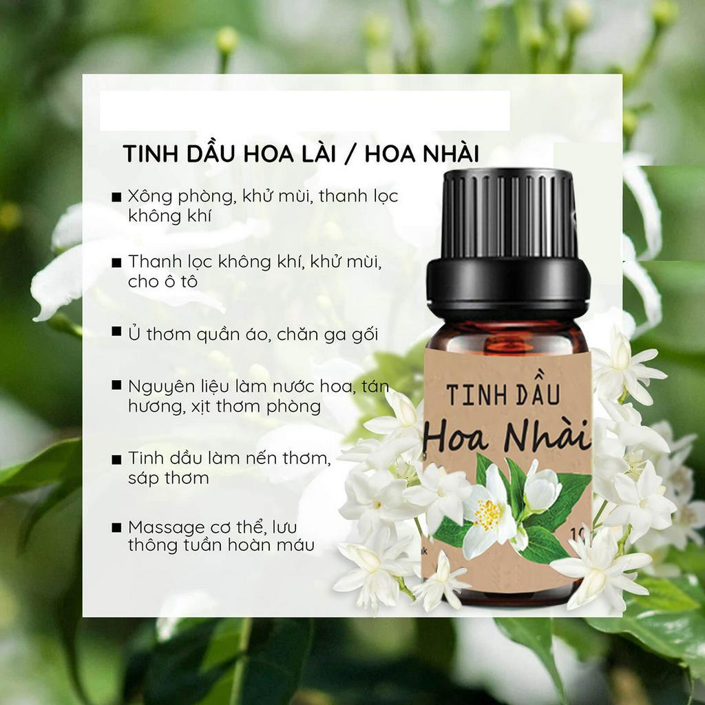 Tinh dầu hoa nhài làm thơm phòng, Khử mùi, thanh lọc không khi và thư giãn - sunstore.office