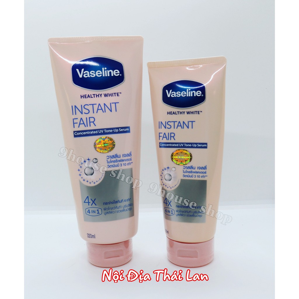 01 TUÝP Dưỡng Thể Vaseline Instant Fair 4X Thái Lan