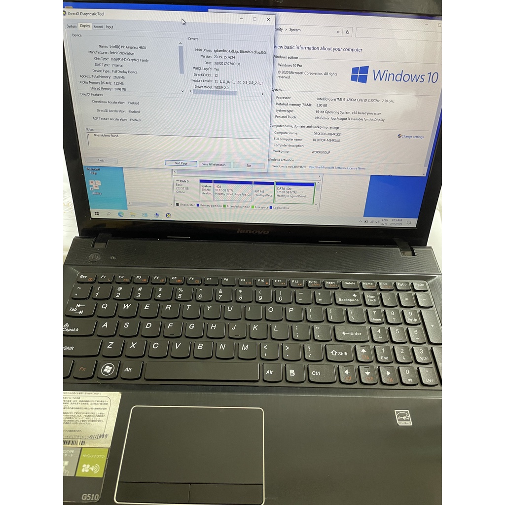 Laptop Len.o.vo Idea.Pad G510 có cấu hình mạnh mẽ I5/8G/240G/15.6 | BigBuy360 - bigbuy360.vn