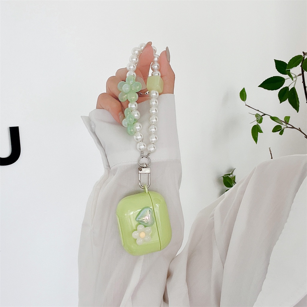 Vỏ Bảo Vệ Hộp Sạc Tai Nghe Hình Hoa Cho AirPods Pro AirPods 1 2 3 Ốp