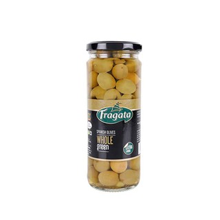 Ôliu xanh Fragata tách hạt và nguyên hạt lọ 440g