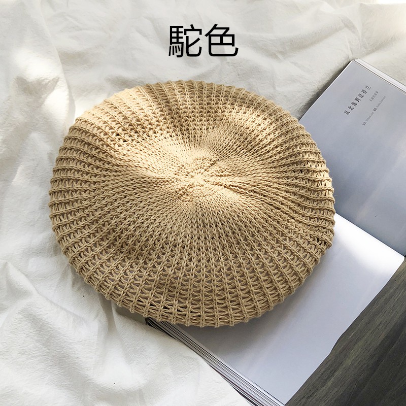 Nón Beret Cao Cấp Thoáng Khí Màu Sắc Đơn Giản Phong Cách Hàn Quốc Cho Nữ