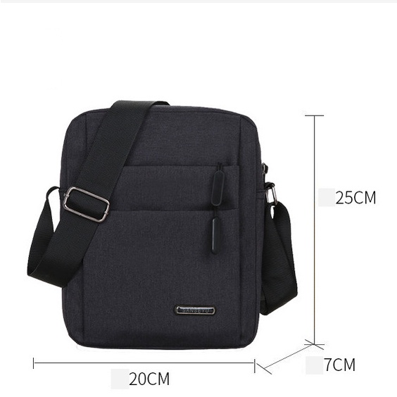 Túi đeo chéo nam Mini nhỏ gọn Slim Bag Unisex vải Oxford nhập khẩu chống thấm nước T44 ZACHI