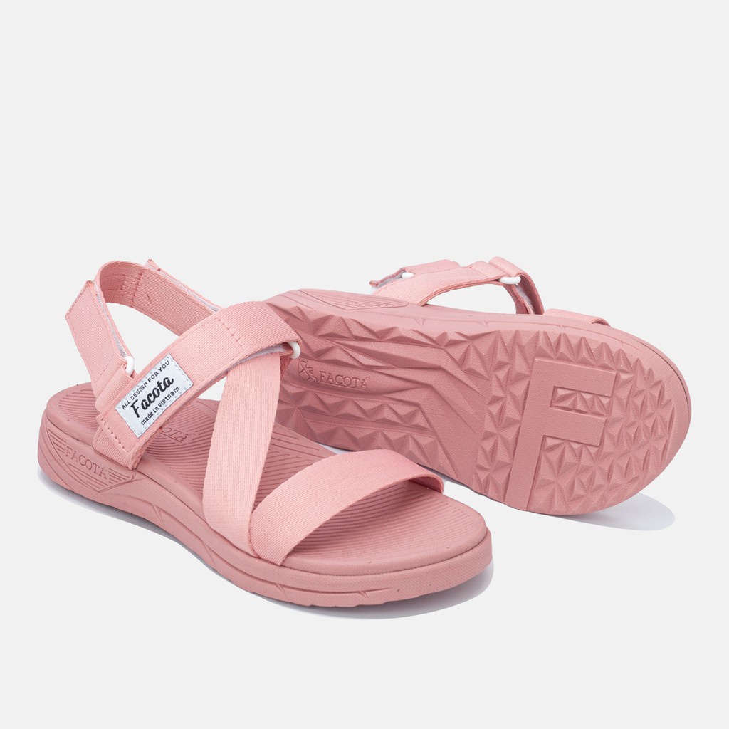 FACOTA | giày dép sandal nam, nữ hồng phấn mang đi chơi đi học NN05