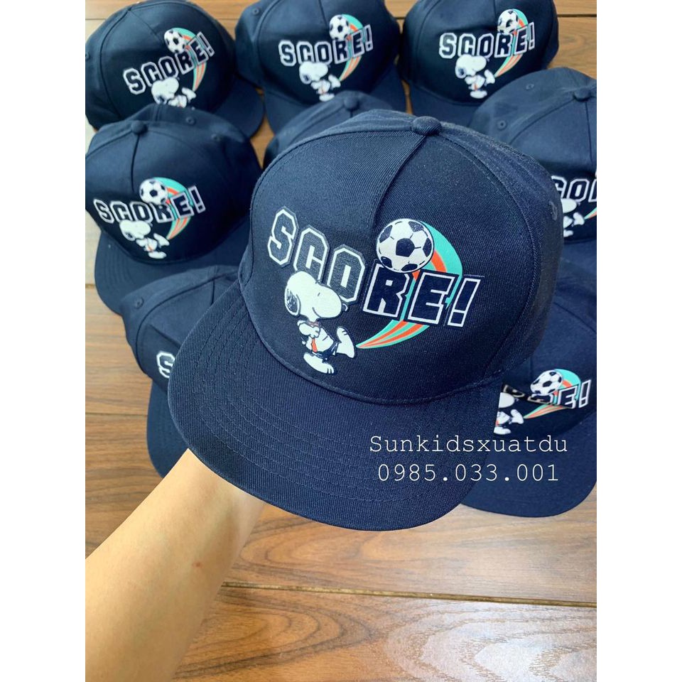Mũ bé trai chú chó Snoopy tím than SCORE